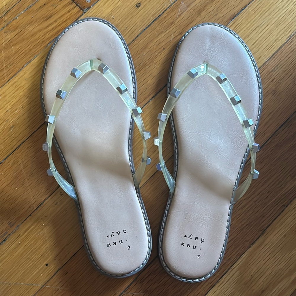 EUC! Clear strap sandals